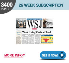 Wall Street Journal 26 Week Subscription