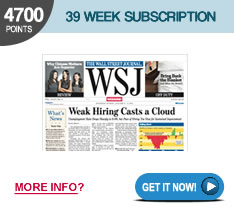 Wall Street Journal 39 Week Subscription